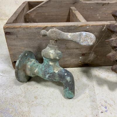 -162- FARM FRESH | Wood Tote | Float | Spigot | Crowbar | Poker 