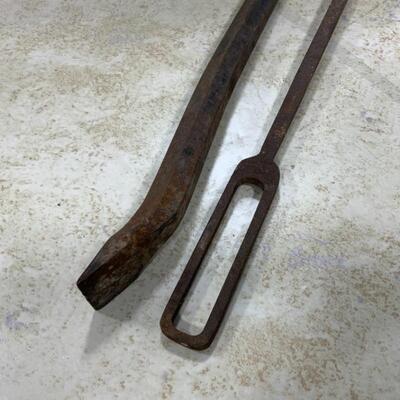 -162- FARM FRESH | Wood Tote | Float | Spigot | Crowbar | Poker 