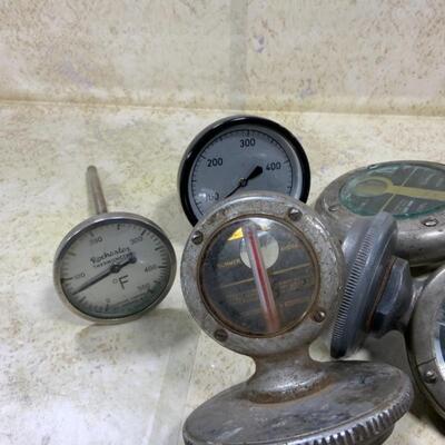 -165- VINTAGE | 5 MotoMeters | 2 Thermometers
