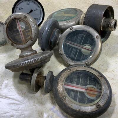 -165- VINTAGE | 5 MotoMeters | 2 Thermometers