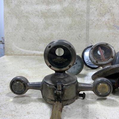 -165- VINTAGE | 5 MotoMeters | 2 Thermometers