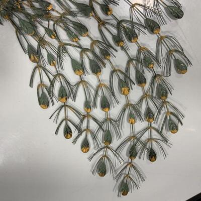 -174- Two Metal Peacocks | Wall Decor