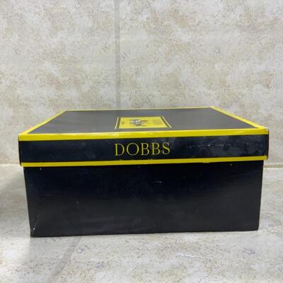 -179- VINTAGE | Dobbs Brown Suede Hat | Original Box | 7 1/8 | Fedora