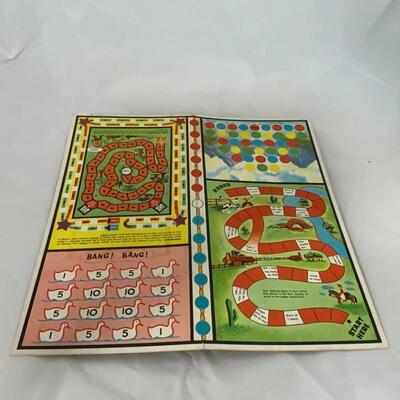-182- VINTAGE | Game Chest - COMPLETE | 6 Decks Cards | 6 dice
