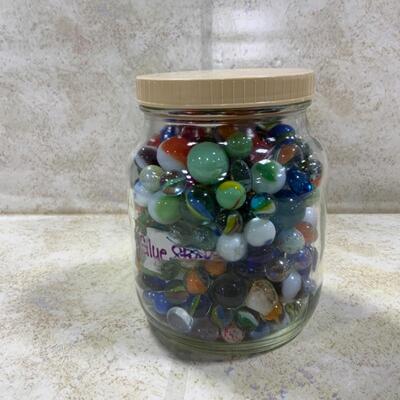 -185- Jar of Marbles | Polished Stones | Glass Cabuchons