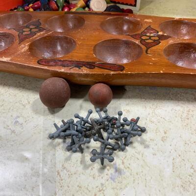 -186- VINTAGE | Game Boards | Pieces | Mancala Board | Jacks
