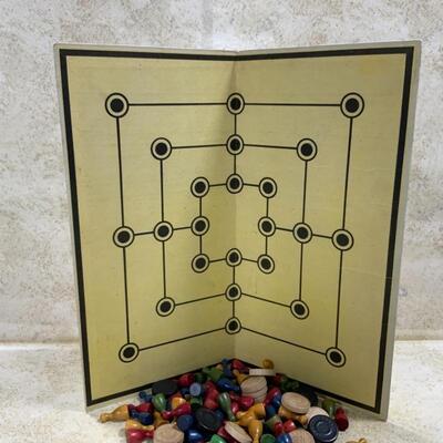-186- VINTAGE | Game Boards | Pieces | Mancala Board | Jacks