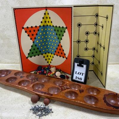 -186- VINTAGE | Game Boards | Pieces | Mancala Board | Jacks