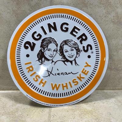 -189- 2 Gingers Irish Whiskey Tin Sign | 17.5â€