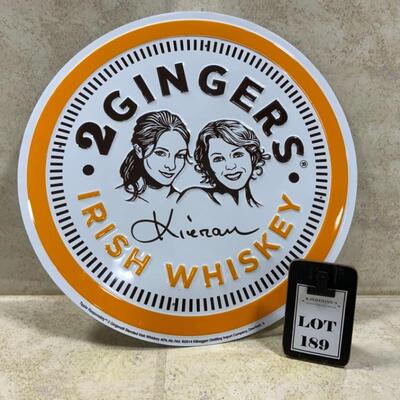 -189- 2 Gingers Irish Whiskey Tin Sign | 17.5â€