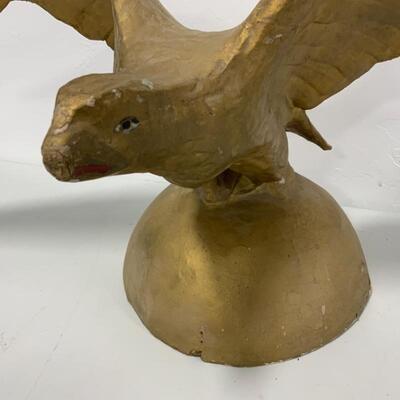 -191- VINTAGE | MASSIVE Paper MachÃ© Eagle in Flight