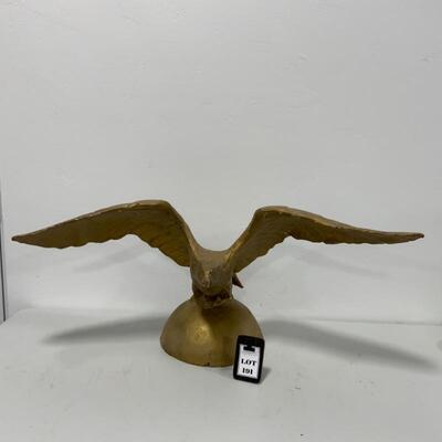 -191- VINTAGE | MASSIVE Paper MachÃ© Eagle in Flight