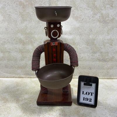 -192- VINTAGE | Folk Art Bottle Cap Man 