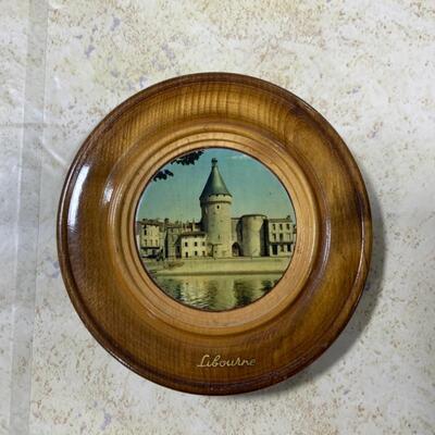 -194- VINTAGE | 3 German Wood Plates | Wooden Truck