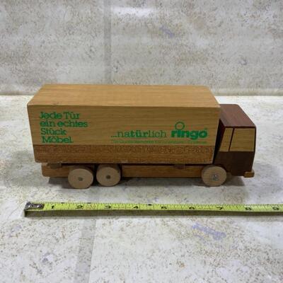 -194- VINTAGE | 3 German Wood Plates | Wooden Truck