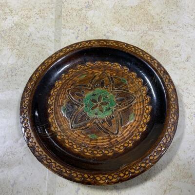 -194- VINTAGE | 3 German Wood Plates | Wooden Truck