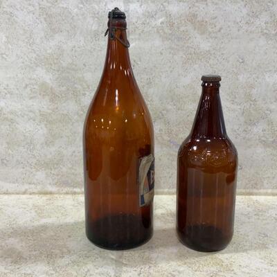 -203- VINTAGE | Bock Beer Bail-Top Glass Bottle | Heileman Beer Bottle