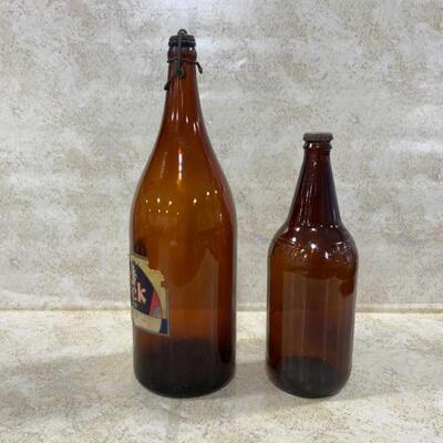 -203- VINTAGE | Bock Beer Bail-Top Glass Bottle | Heileman Beer Bottle