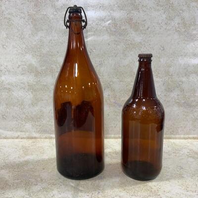 -203- VINTAGE | Bock Beer Bail-Top Glass Bottle | Heileman Beer Bottle