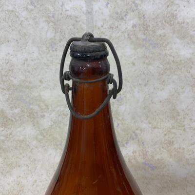 -203- VINTAGE | Bock Beer Bail-Top Glass Bottle | Heileman Beer Bottle