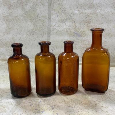 -211- VINTAGE | Seven Small Medicine Bottles 