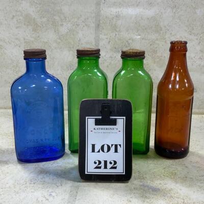-212- VINTAGE | Medicine Bottle Lot | Milk of Magnesia | Pfunder