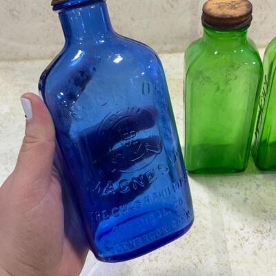 -212- VINTAGE | Medicine Bottle Lot | Milk of Magnesia | Pfunder