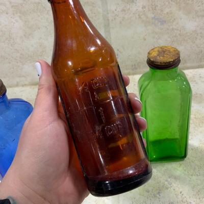 -212- VINTAGE | Medicine Bottle Lot | Milk of Magnesia | Pfunder