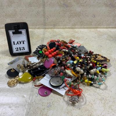 -213- Delightful Mystery Costume Jewelry Lot