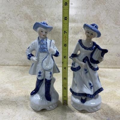 -214- Porcelain Figures | Bisque Cherubs Covered Dish