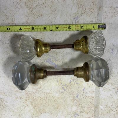 -219- ANTIQUE | Glass Door Knobs | Door Plates | Great Design