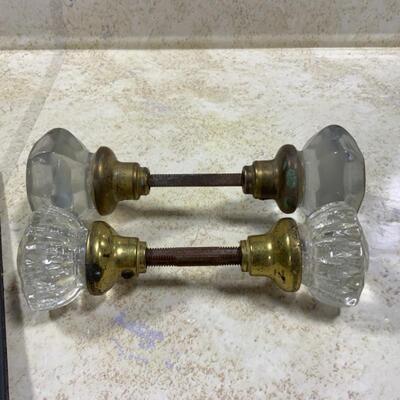 -219- ANTIQUE | Glass Door Knobs | Door Plates | Great Design