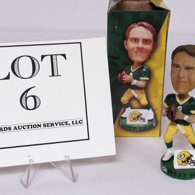 Small Brett Favre Bobble Head Doll in Original Box