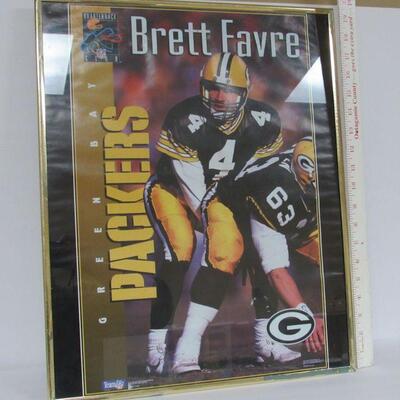 Framed Brett Favre Poster
