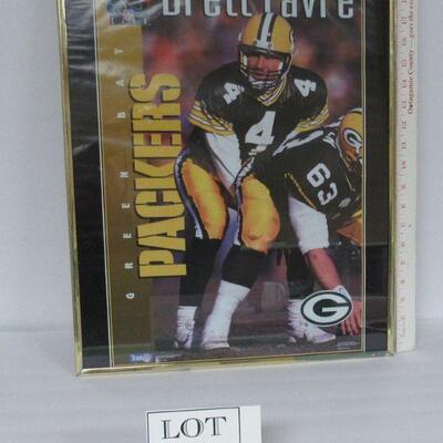 Framed Brett Favre Poster 