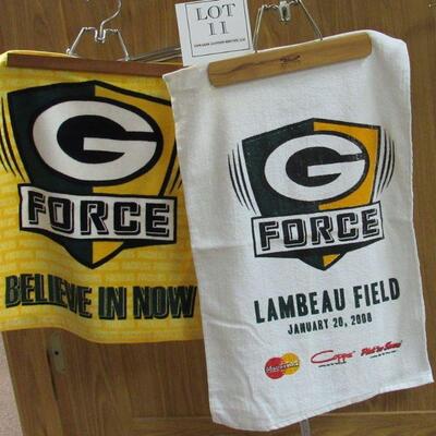2 GB Packers Hand Towels
