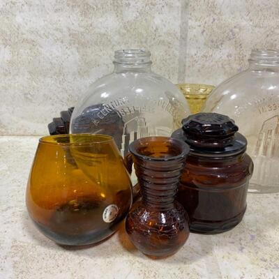 -223- LARGE LOT Amber Glass | Century of Progress Bottles