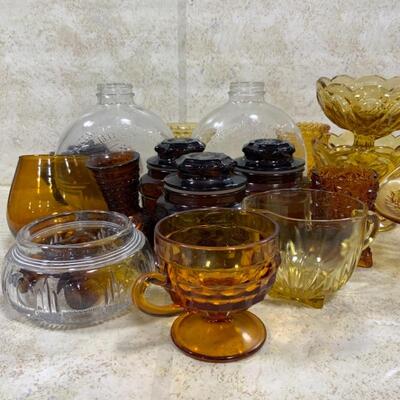 -223- LARGE LOT Amber Glass | Century of Progress Bottles
