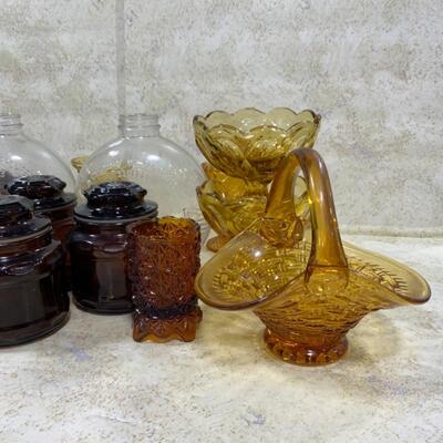 -223- LARGE LOT Amber Glass | Century of Progress Bottles
