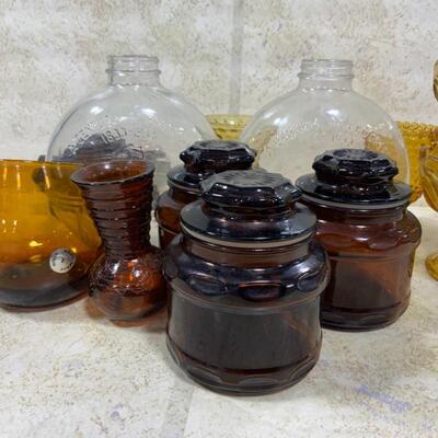 -223- LARGE LOT Amber Glass | Century of Progress Bottles