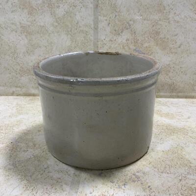 -228- FARM FRESH | Small  5 inch 1/2 Gallon Crock | Clean