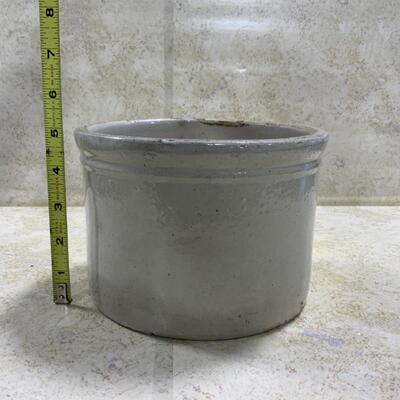 -228- FARM FRESH | Small  5 inch 1/2 Gallon Crock | Clean