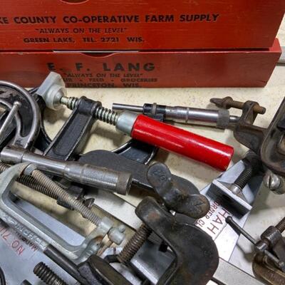 -231- VINTAGE | 16 Clamps | 3 Advertising Levels