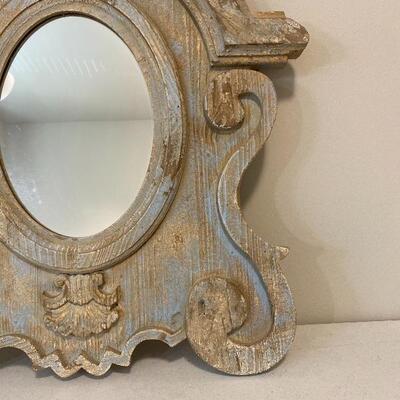 Adorable Distressed Accent Mirror 