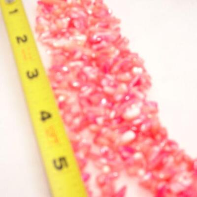 Multi Strand Coral / Shell Like Beaded Necklace 