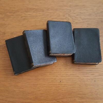 Vintage Midget Leather-Bound Dictionaries