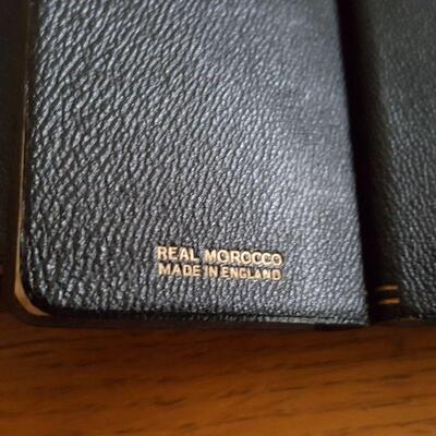 Vintage Midget Leather-Bound Dictionaries