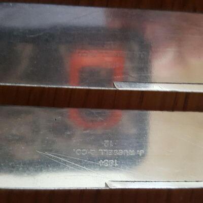 Set of Six Antique Mother of Pearl Handled Knives