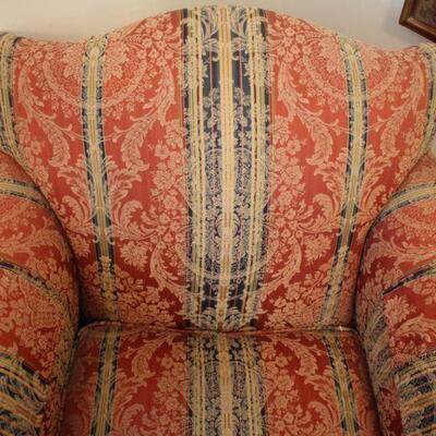 Lot #14: Vintage Baroque Pattern Armchair Accent Chair