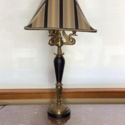 214 - Fredrick Cooper Swan Table Lamp